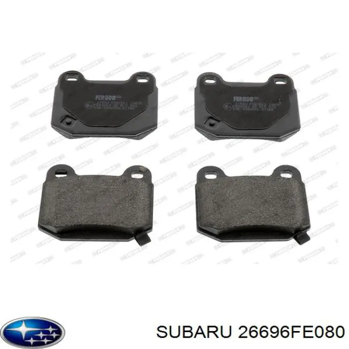 26696FE080 Subaru колодки тормозные задние дисковые