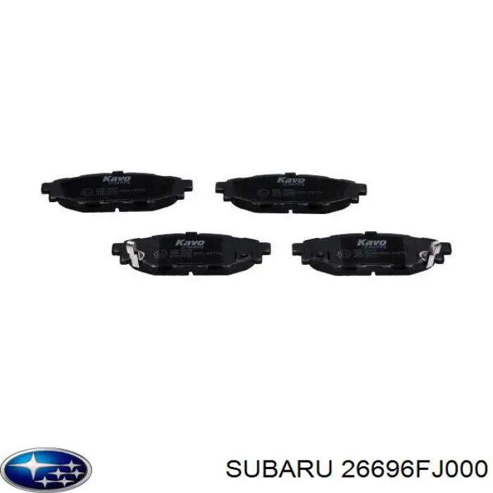 26696FJ000 Subaru Sapatas do freio traseiras de disco
