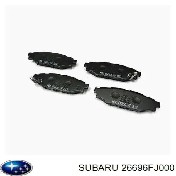 Sapatas do freio traseiras de disco Subaru 26696FJ000 preço, a partir de 48,34 USD