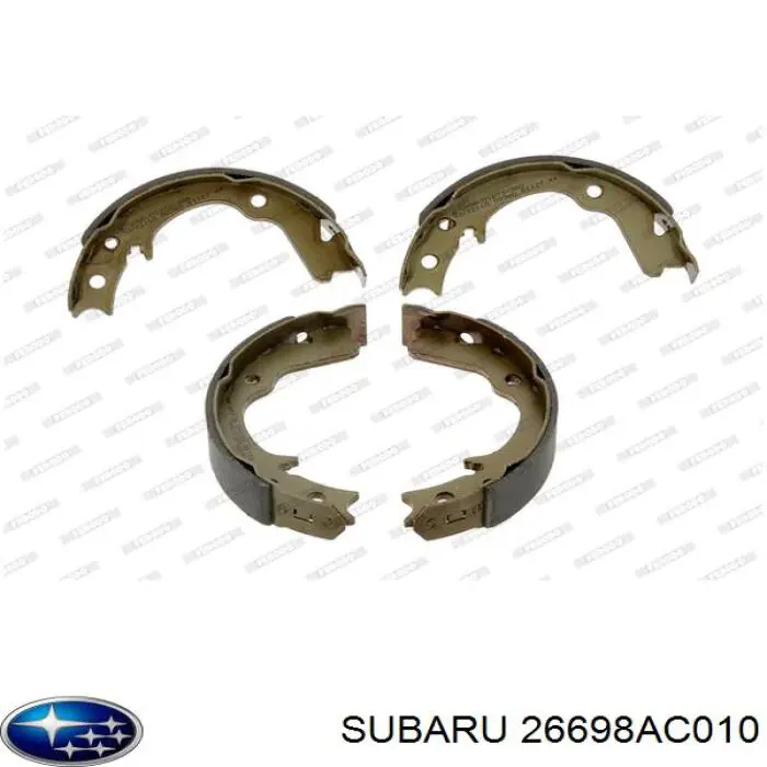 Задние барабанные колодки 26698AC010 Subaru