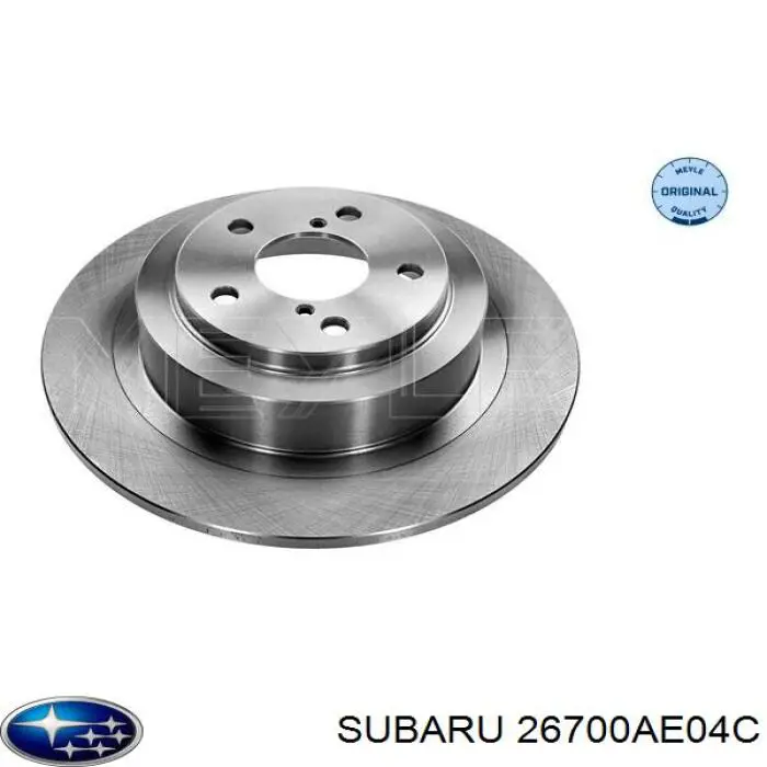 Купить 26700AE04C Subaru Диск тормозной задний