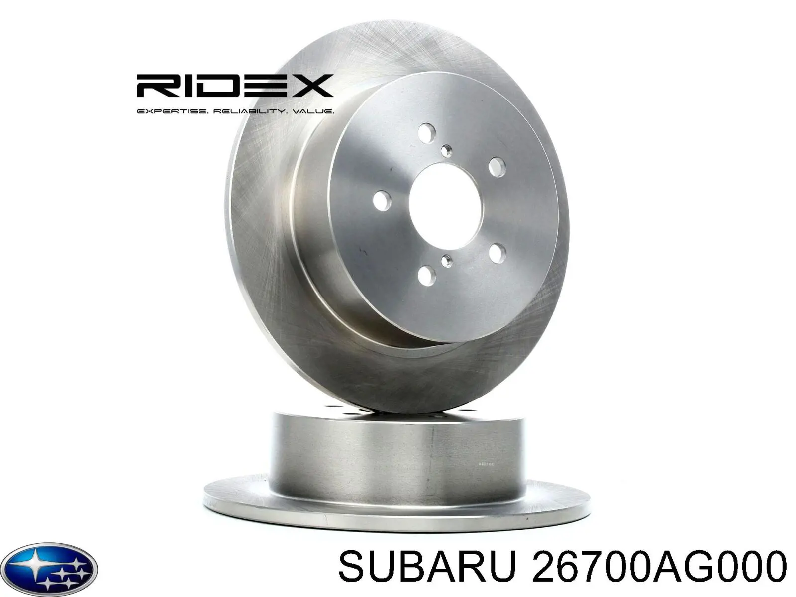 Купить 26700AG000 Subaru Диск тормозной задний
