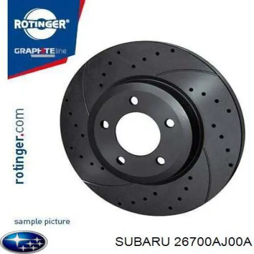 26700AJ00A Subaru Дисковый тормоз