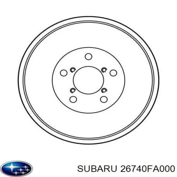 26740-FA000 Subaru Барабан тормозной задний