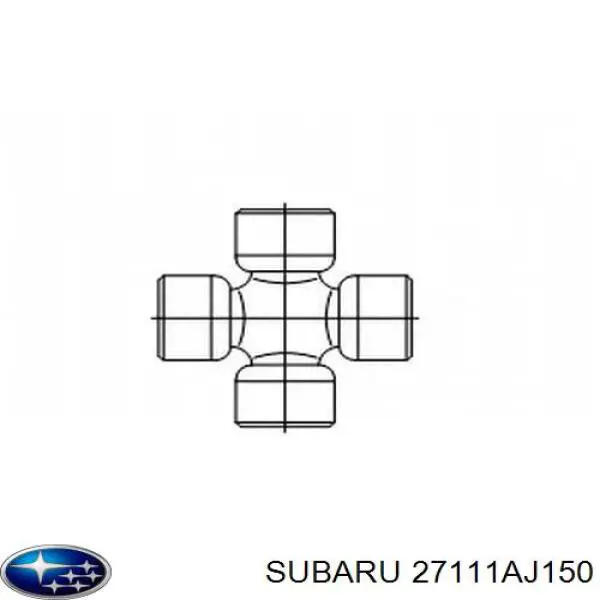 27111AJ150 Subaru вал карданный задний, промежуточный