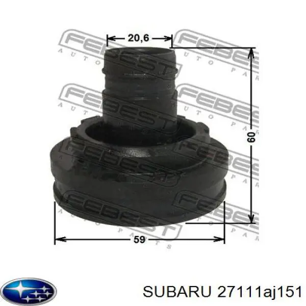Вал карданный задний, промежуточный Subaru 27111AJ151