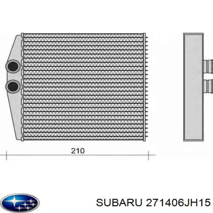Радиатор печки 271406JH15 Nissan/Infiniti