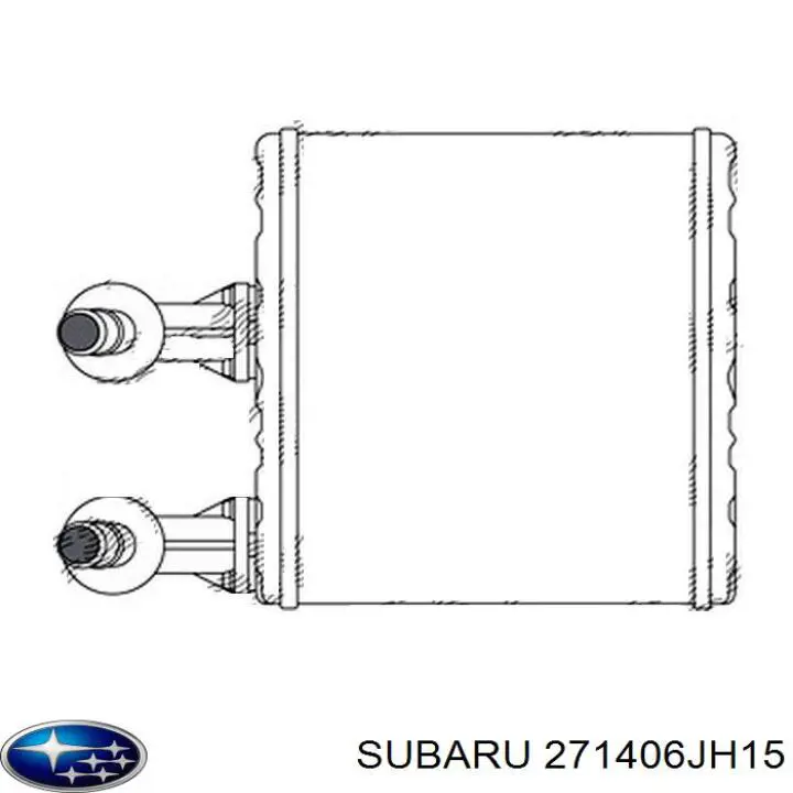 271406JH15 Nissan/Infiniti Радиатор отопителя салона