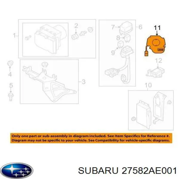 Датчик поворота руля Subaru Forester II внедорожник (S11, SG) (2002 - 2007) цена, от 76.02 USD