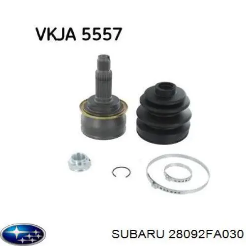 ШРУС внутренний, задний Subaru 28092FA030 цена, от 62.13 USD