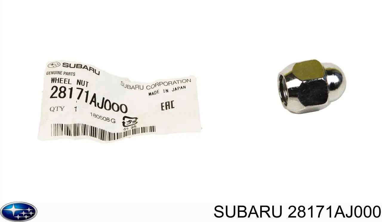 Гайка колесная на Subaru Legacy B13