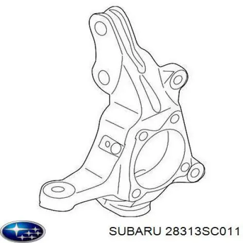 Цапфа (поворотный кулак) передний левый Subaru 28313SC011 цена, от 74.75 USD