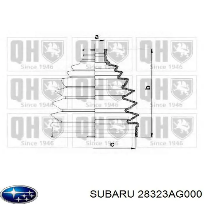 Чехол шруса Subaru 28323AG000 цена, от 12.19 USD