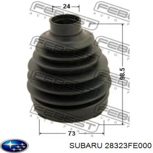 Чехол шруса Subaru 28323FE000 цена, от 9.68 USD
