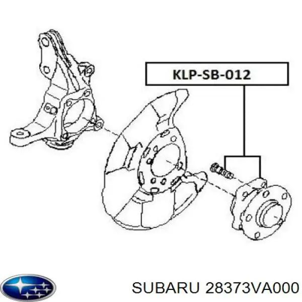 28373VA000 Subaru Ступица колеса передняя