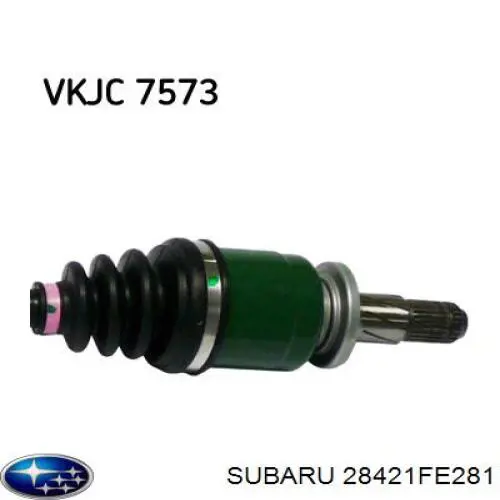 28421FE282 Subaru Полуось задняя левая