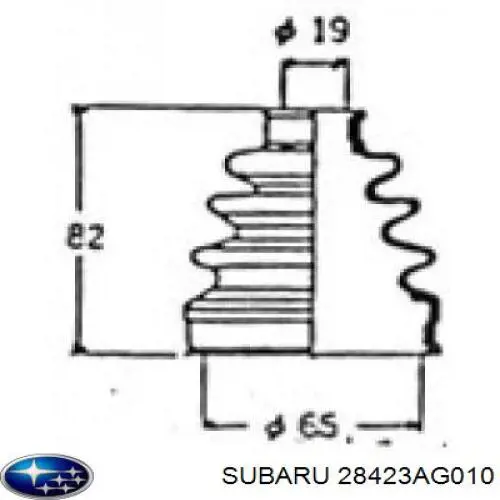 Пыльник ШРУСа задней полуоси внутренний на Subaru Forester S13, SJ