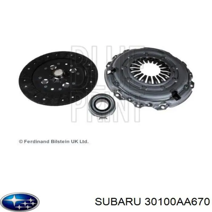 Диск сцепления Subaru 30100AA670 цена, от 63.35 USD