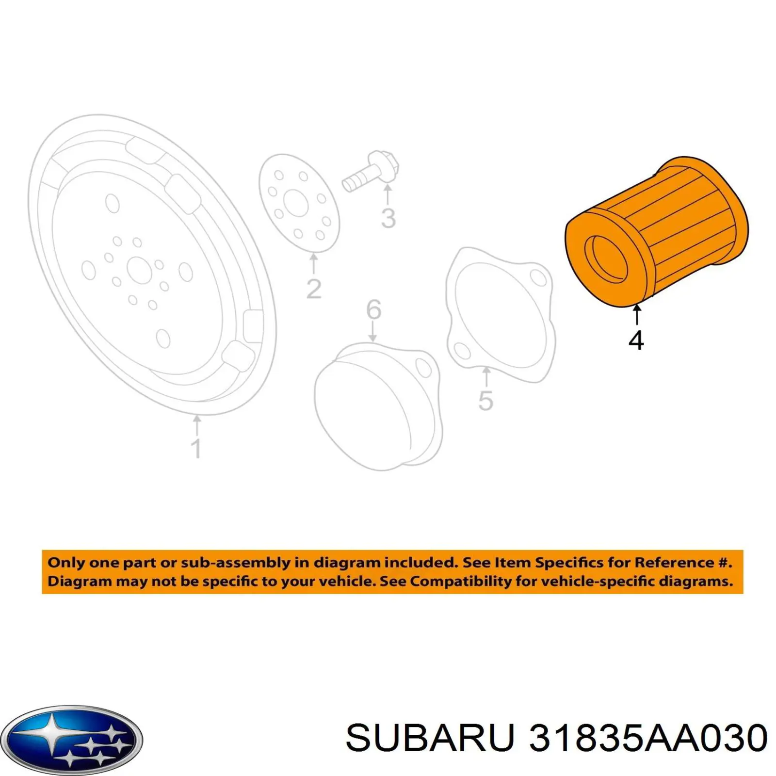 31835AA030 Subaru filtro da caixa automática de mudança