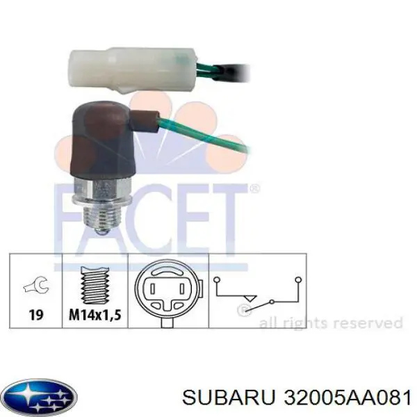 32005AA081 Subaru датчик включения фонарей заднего хода