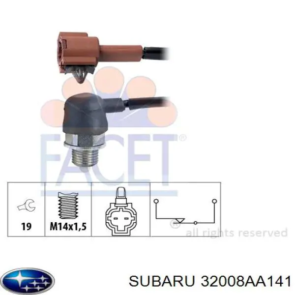 Датчик включения фонарей заднего хода на Subaru Impreza II 