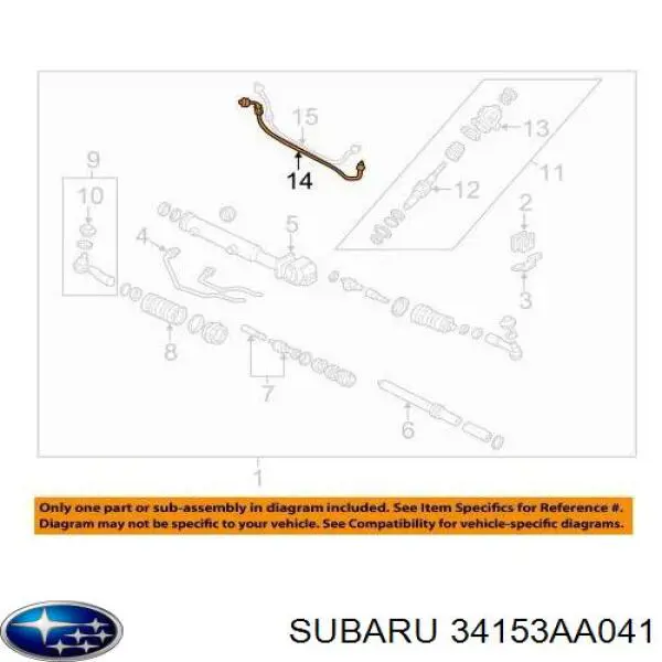 34153AA041 Subaru 