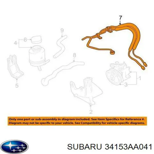 Купить 34153AA040 Subaru 