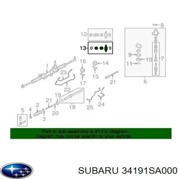 34191SA000 Subaru 