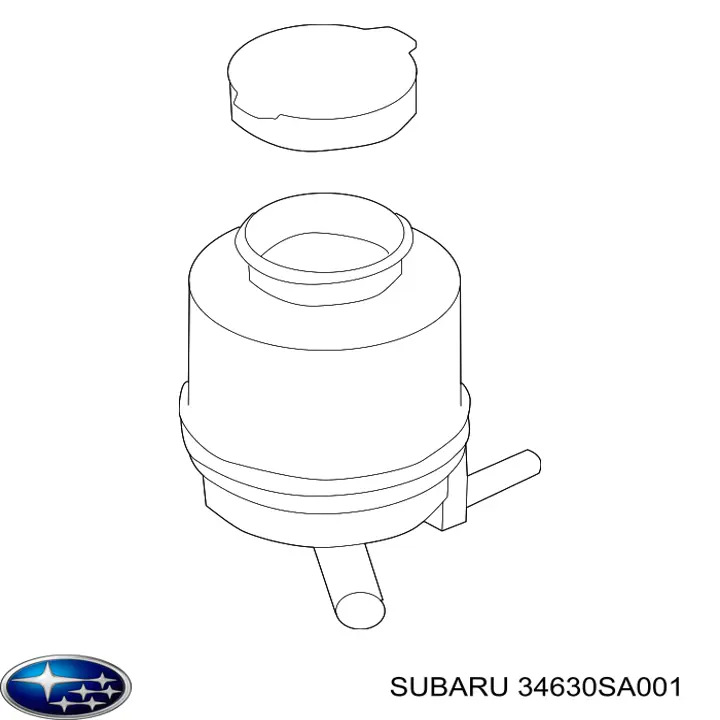 Бачок насоса ГУР Subaru 34630SA001 цена, от 12.70 USD
