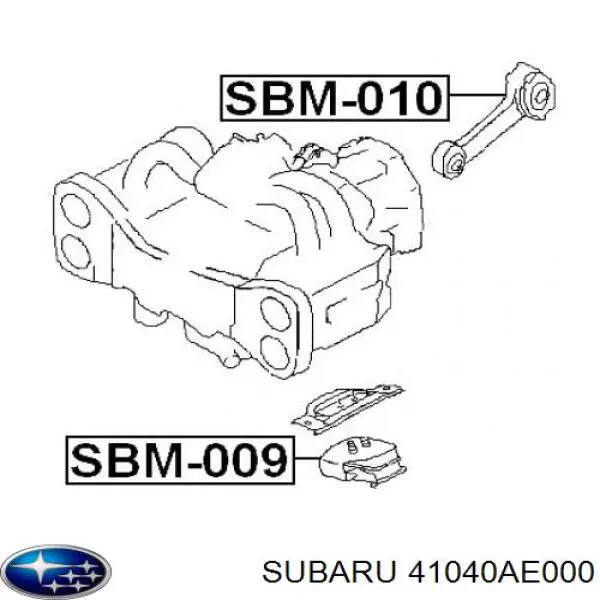 Подушка (опора) двигателя верхняя Subaru 41040AE000