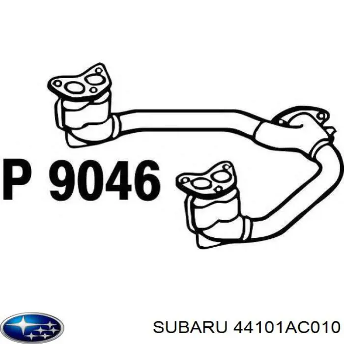 Купить 44109AE030 Subaru Приёмная труба