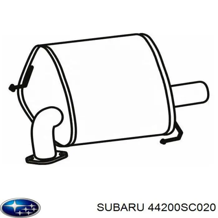 Купить 44200SC031 Subaru Выхлоп центральный