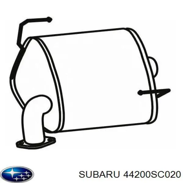 Глушитель, центральная часть Subaru 44200SC031 цена, от 41.51 USD