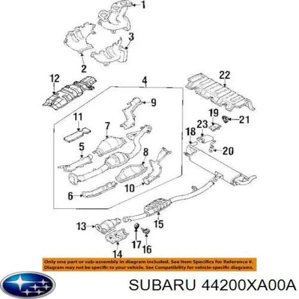  Subaru 44200XA00A цена, от 76.19 USD
