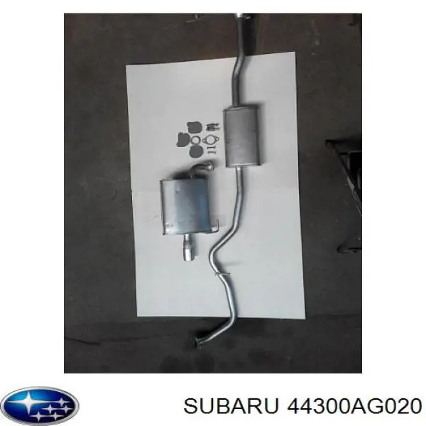 44300AG661 Subaru глушитель, задняя часть