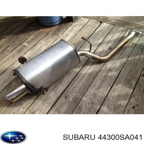 Глушитель, задняя часть на Subaru Forester 