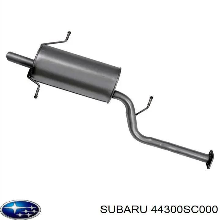 Выхлоп задний Subaru 44300SC100 цена, от 60.21 USD