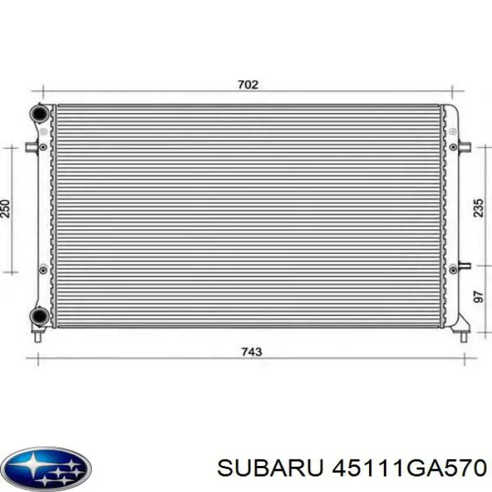 Купить Радиатор Субару