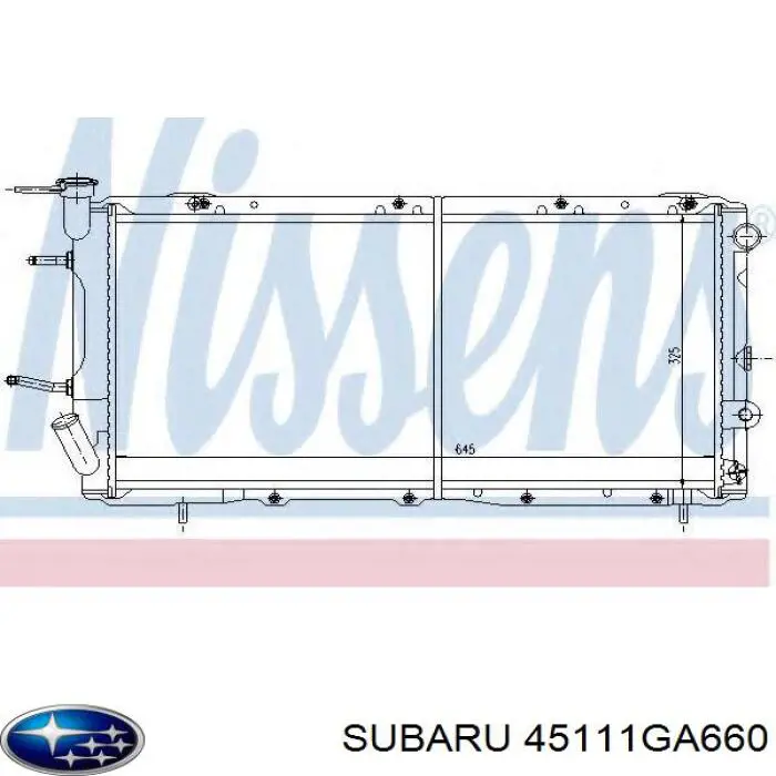 Радиатор 45111GA660 Subaru