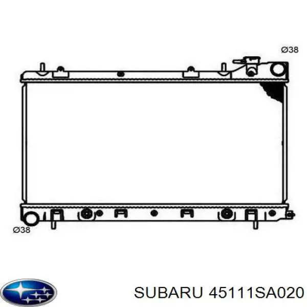 Радиатор 45111SA020 Subaru