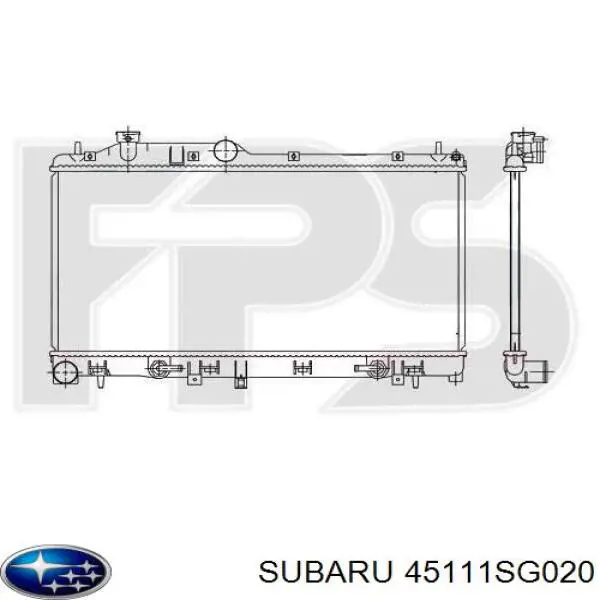 Радиатор 45111SG020 Subaru