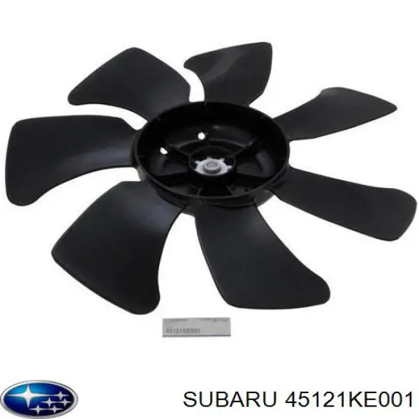 Вентилятор (крыльчатка) радиатора охлаждения правый Subaru 45121KE001