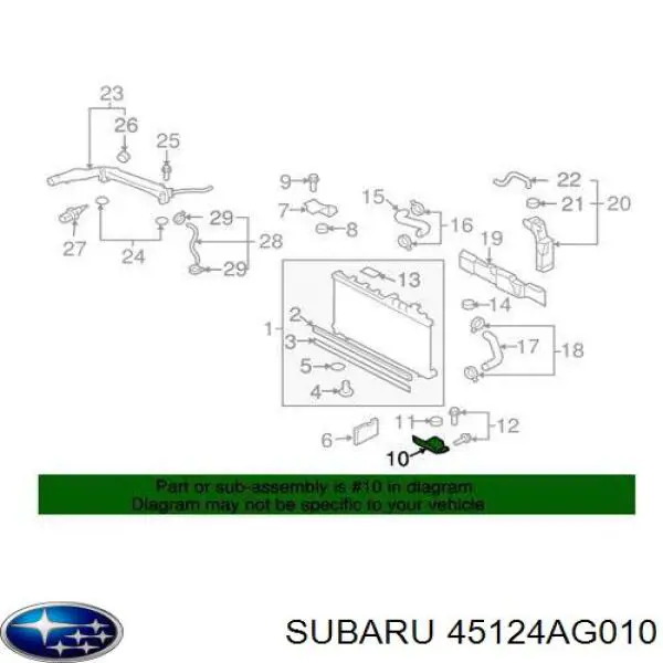  45124AG010 Subaru