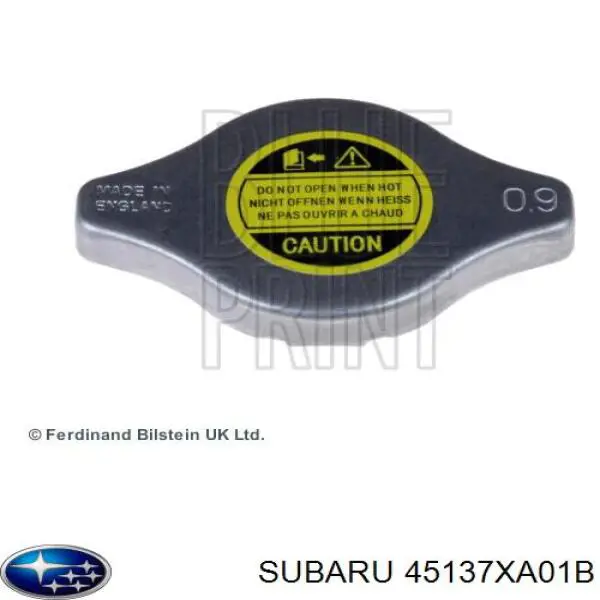 45137XA01B Subaru tampa (tampão do radiador)