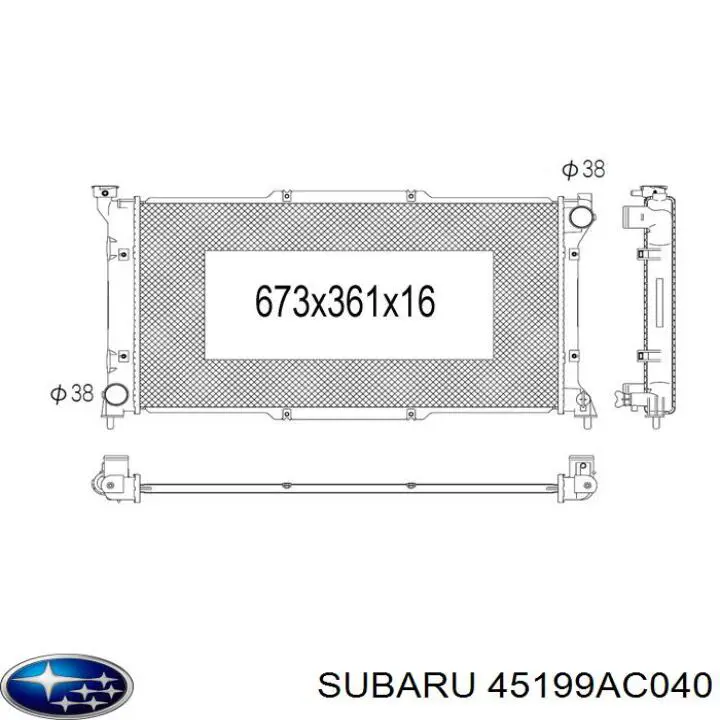 45199AC040 Subaru радиатор