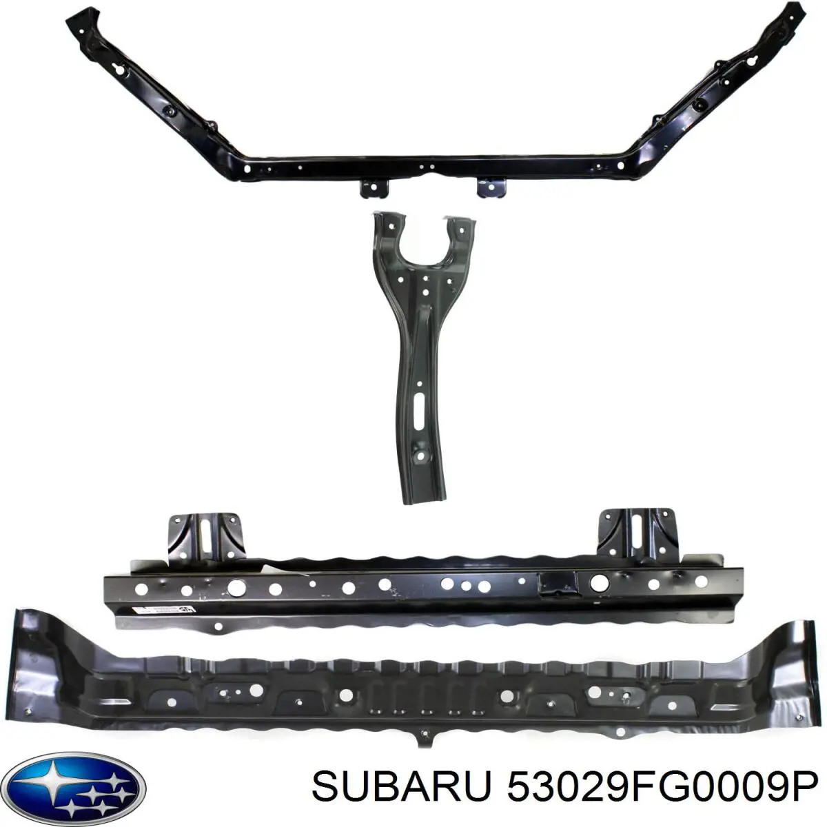 Суппорт радиатора вертикальный (монтажная панель крепления фар) на Subaru Impreza III 