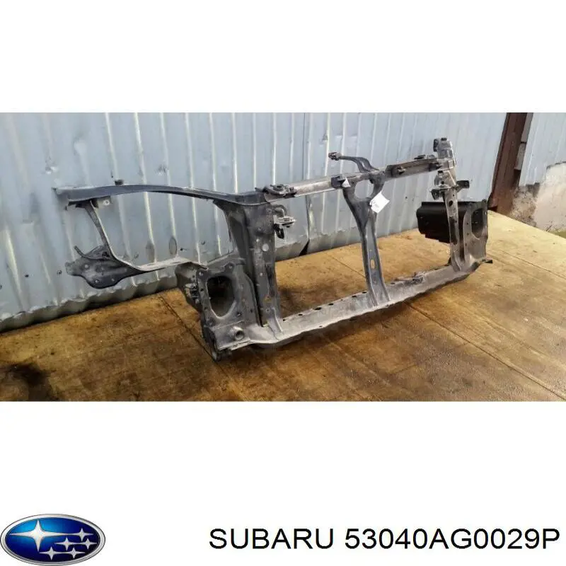 53040AG0019P Subaru суппорт радиатора вертикальный (монтажная панель крепления фар)