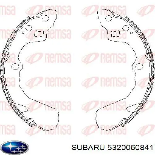 Тормоза рабочие задние ножные и тормозные барабаны Subaru 5320060841 цена, от 15.61 USD