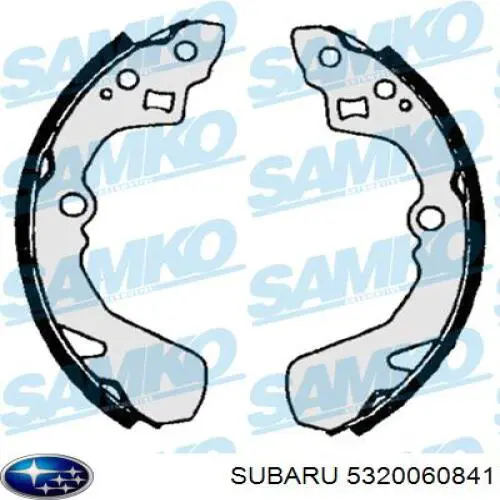 Купить 5320060841 Subaru Задние барабанные тормозные колодки