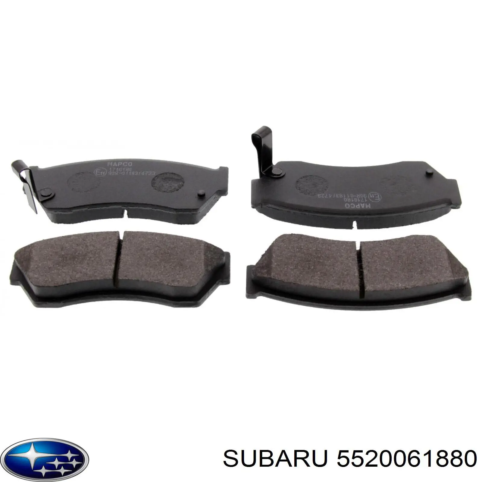 Передние тормозные колодки 5520061880 Subaru